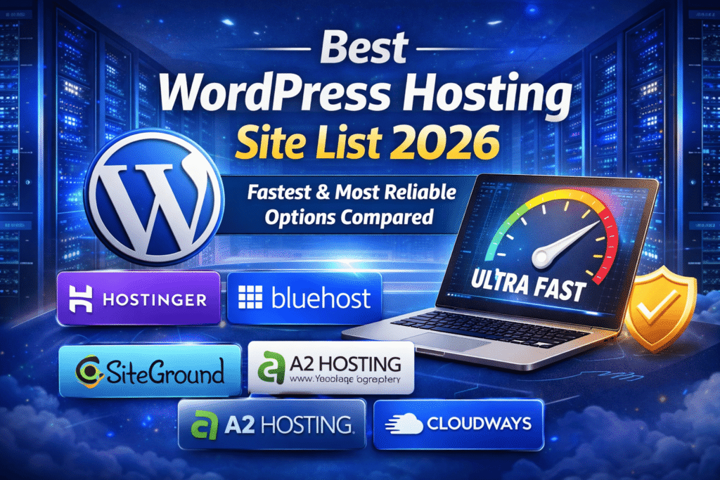 Best WordPress Hosting Site List 2026